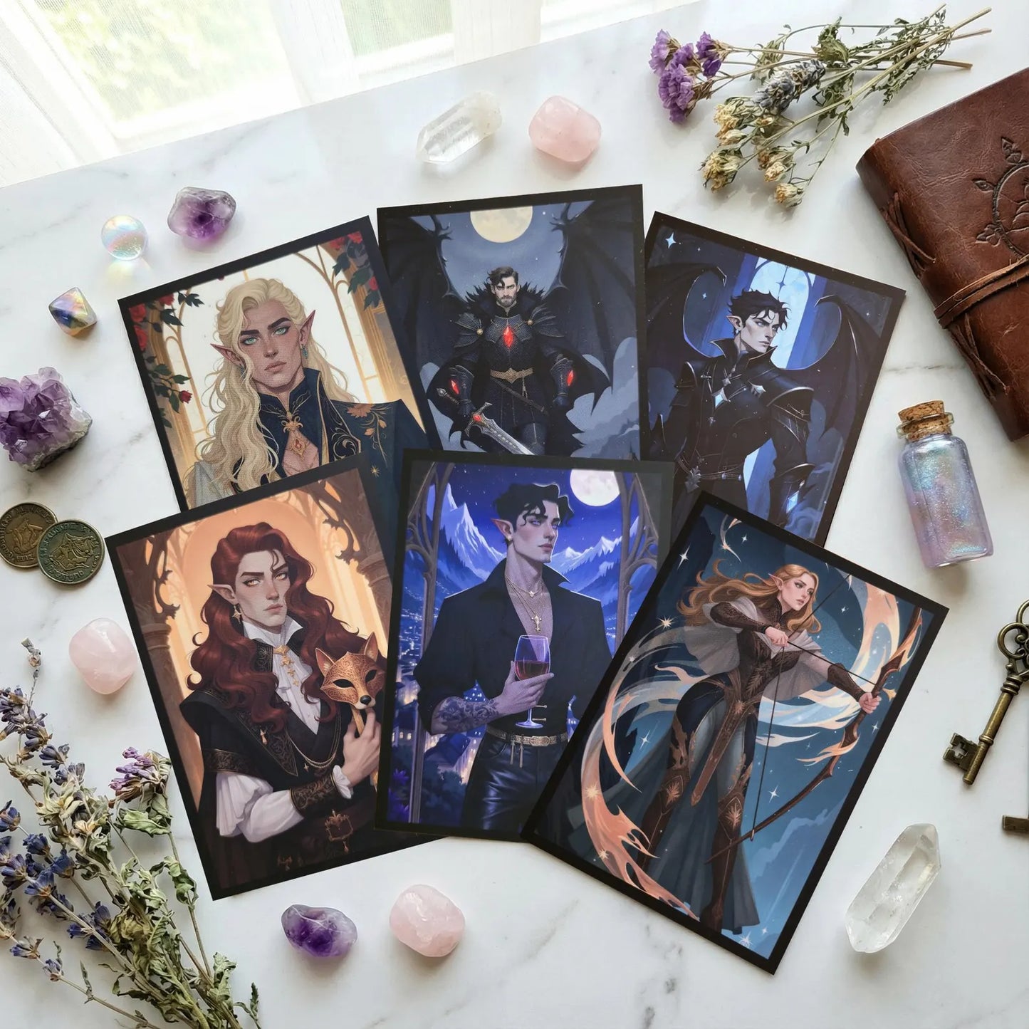Set of 6 ACOTAR Art Postcards