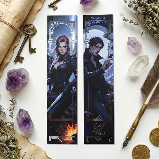 Fourth Wing Violet & Xaden double-sided Bookmark