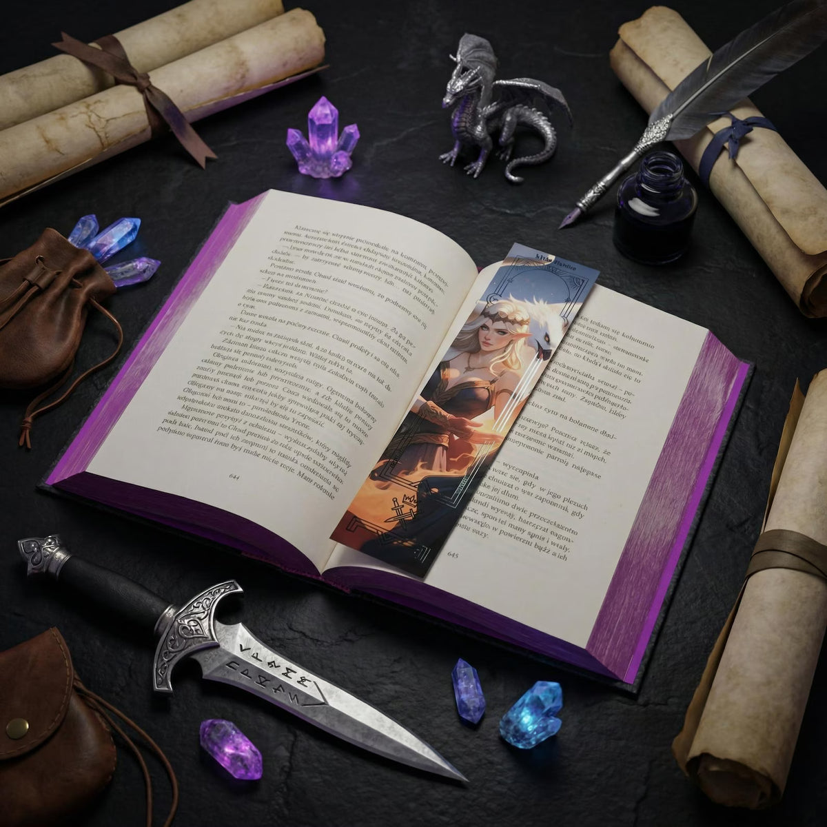 Throne of Glass Aelin & Rowan double-sided Bookmark