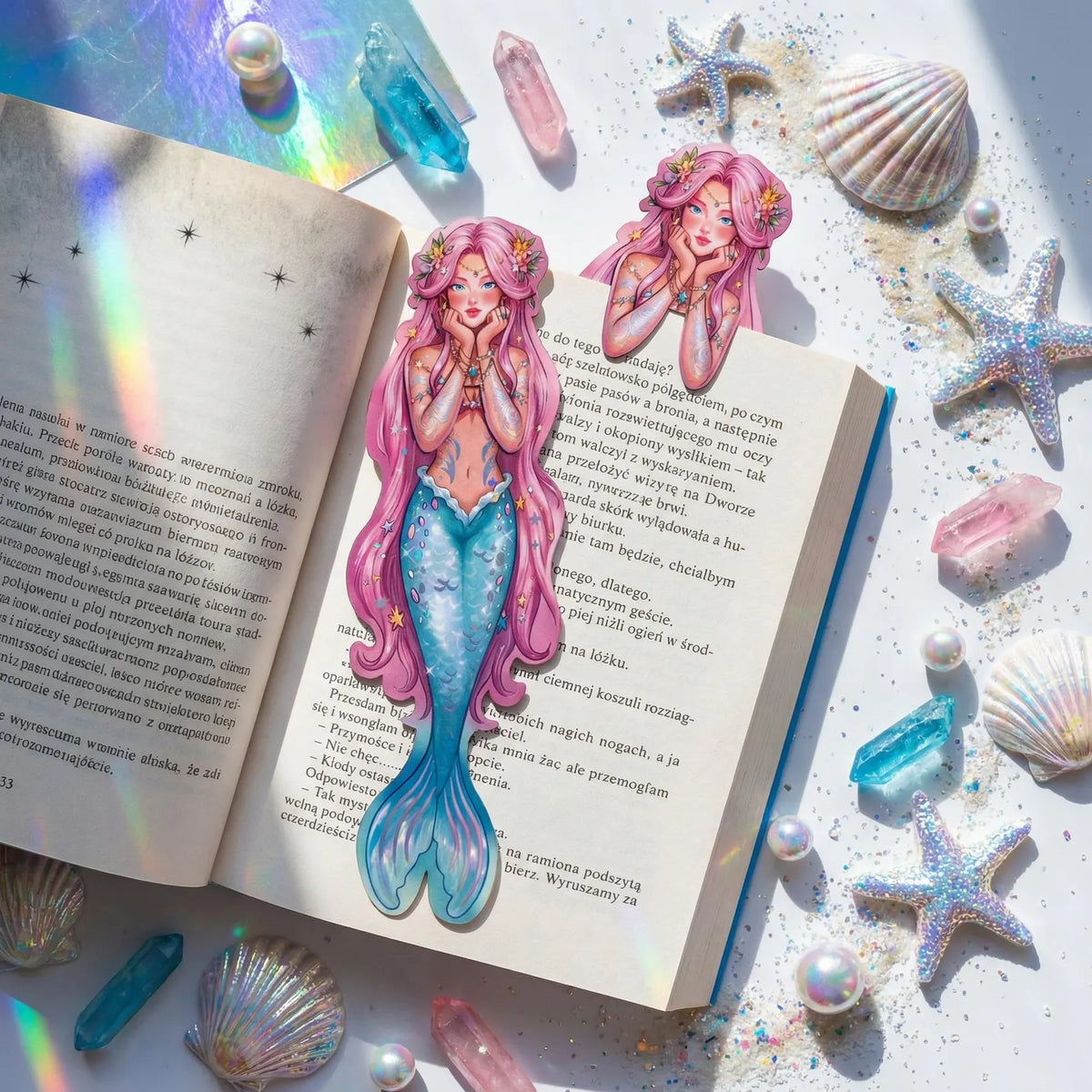 Mermaid double-sided Bookmark premium