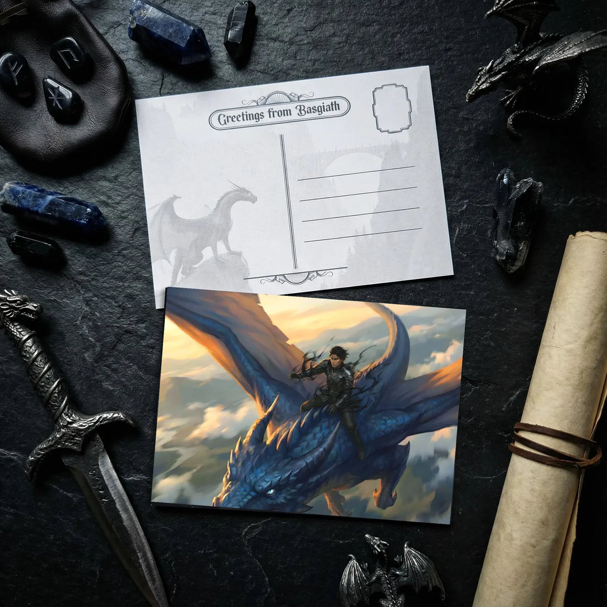 Set of 3 Fourth Wing Art Postcards