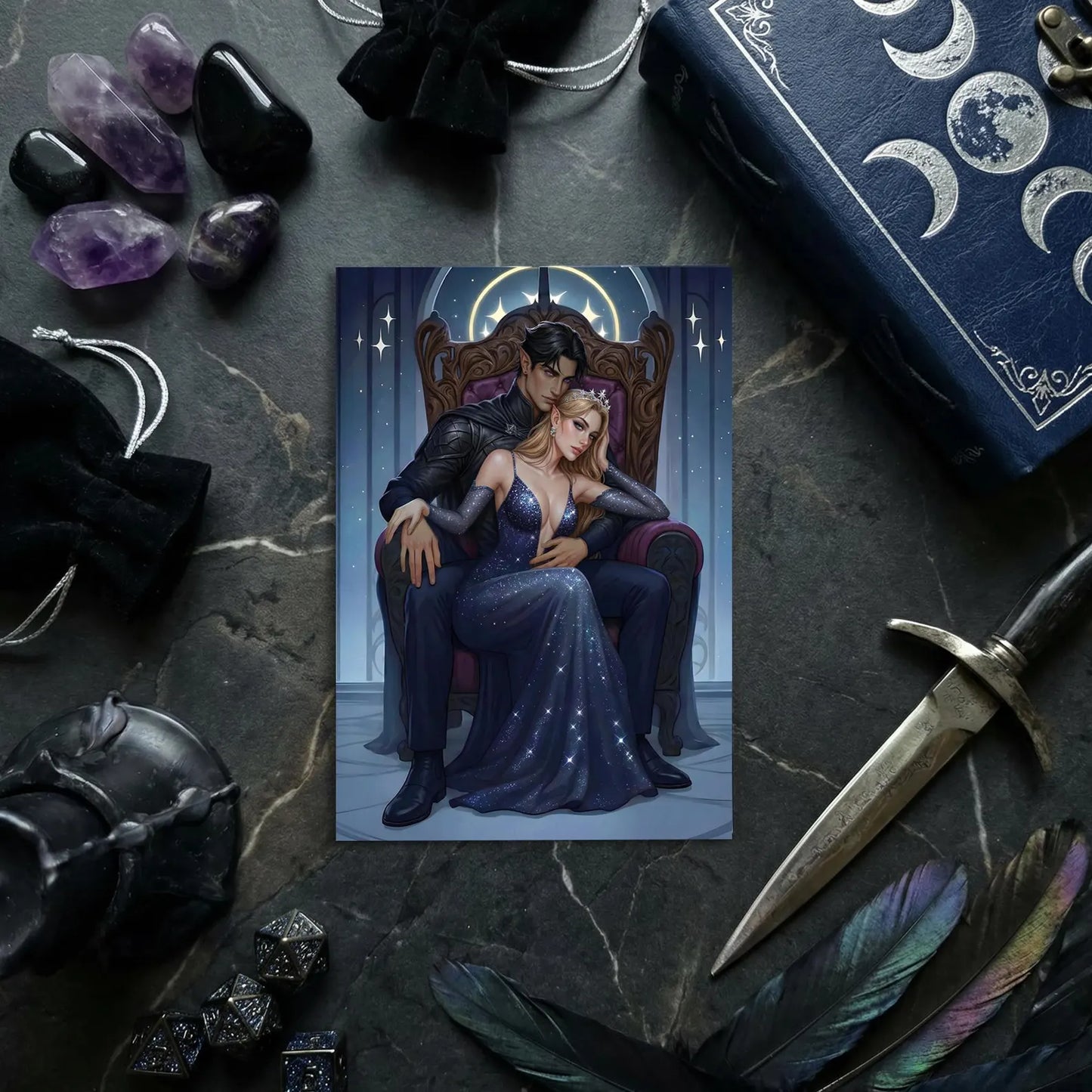 Feyre & Rhysand Art Postcard