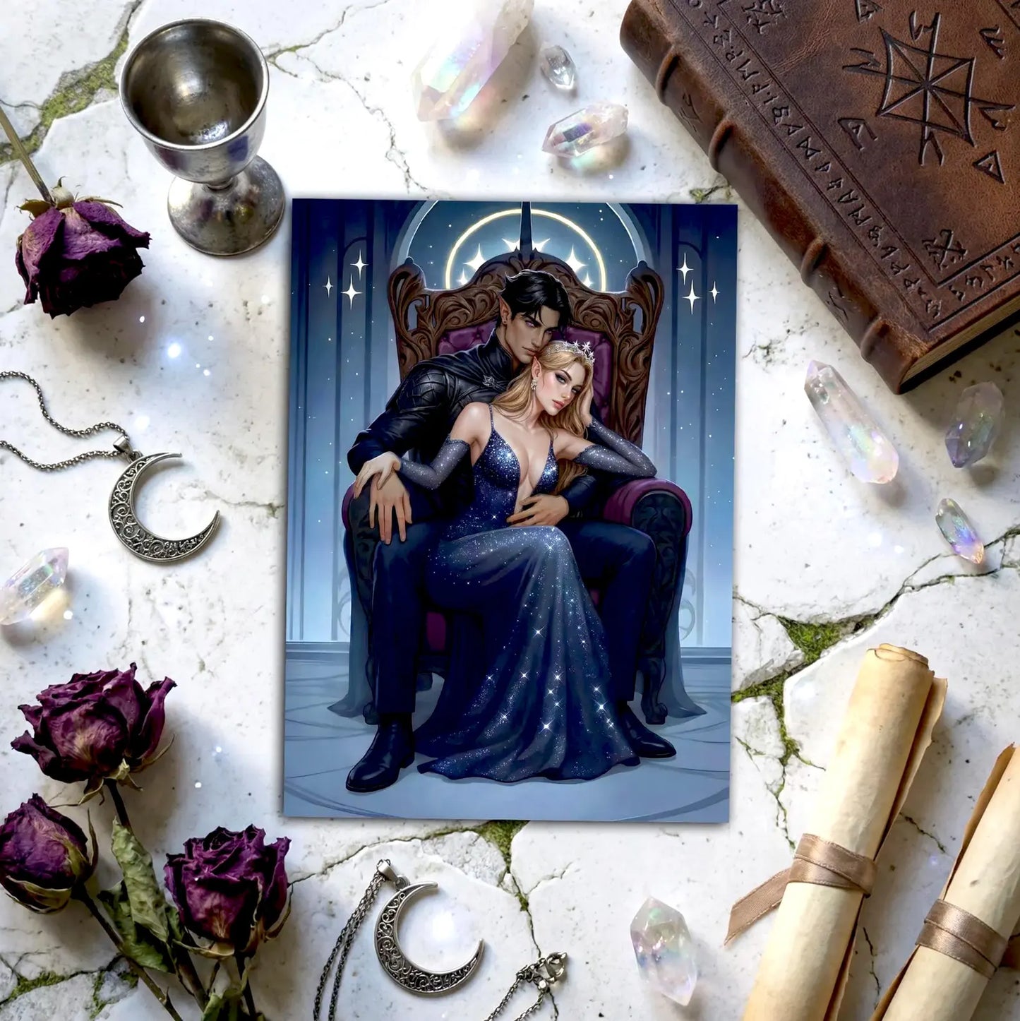 Feyre & Rhysand Art Postcard
