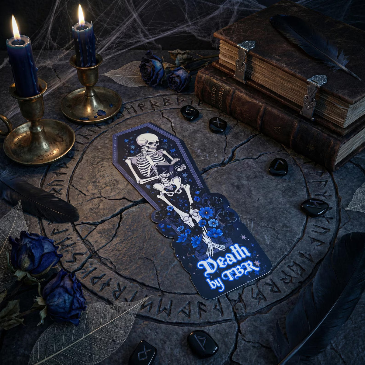 Death by TBR double-sided Bookmark premium