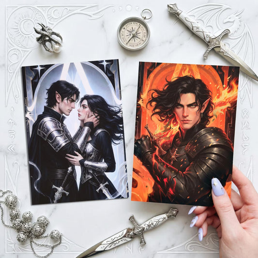 Searis & Kingfisher double-sided Art Postcard