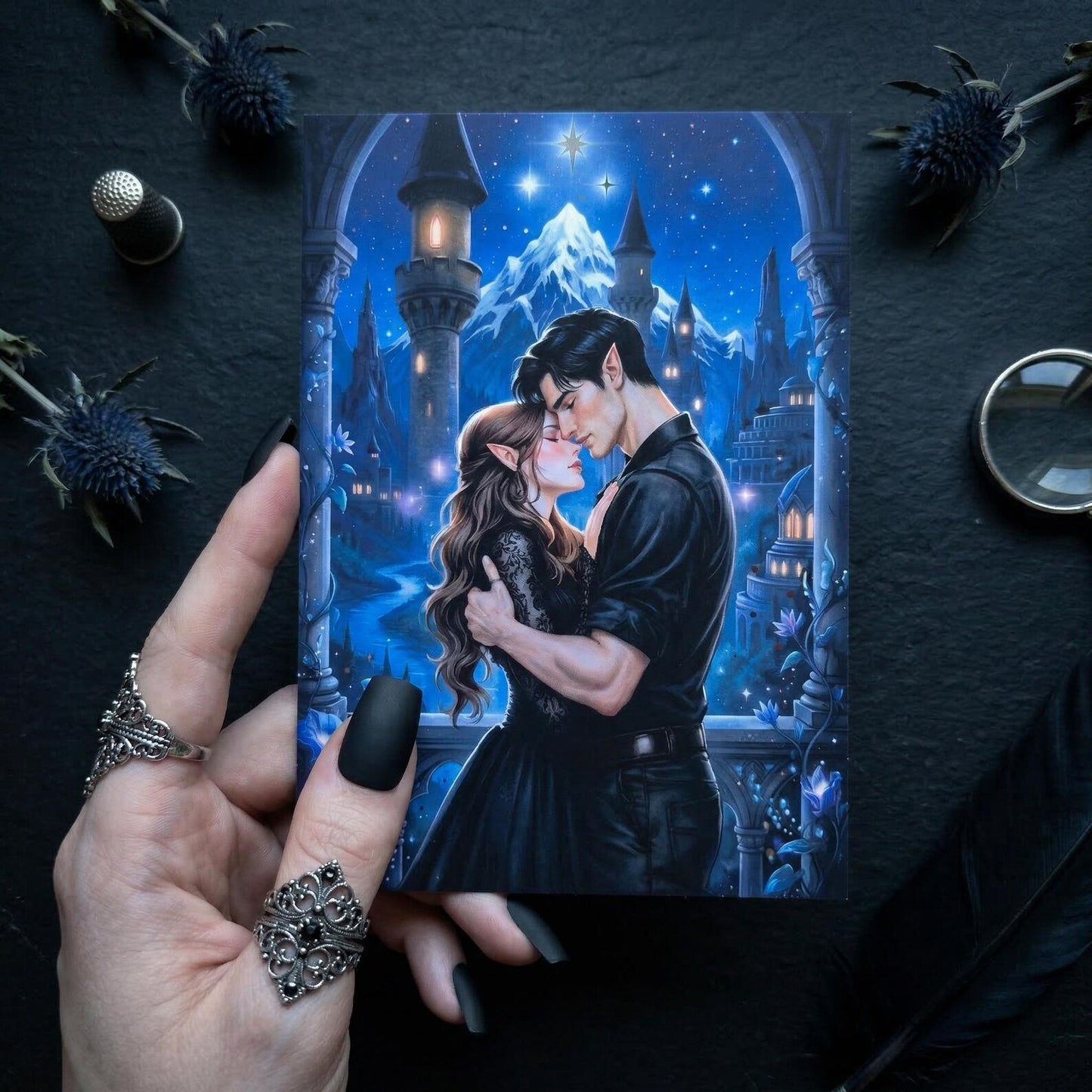 Feyre & Rhysand Velaris double-sided Art Postcard