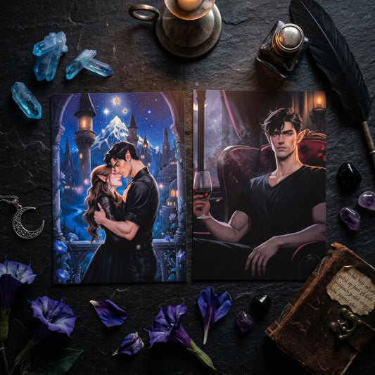 Feyre & Rhysand Velaris double-sided Art Postcard
