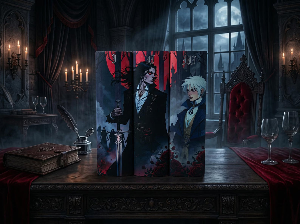 Set of 3 Dust Jackets Inspired by Vampire Trilogy CUSTOM FIT