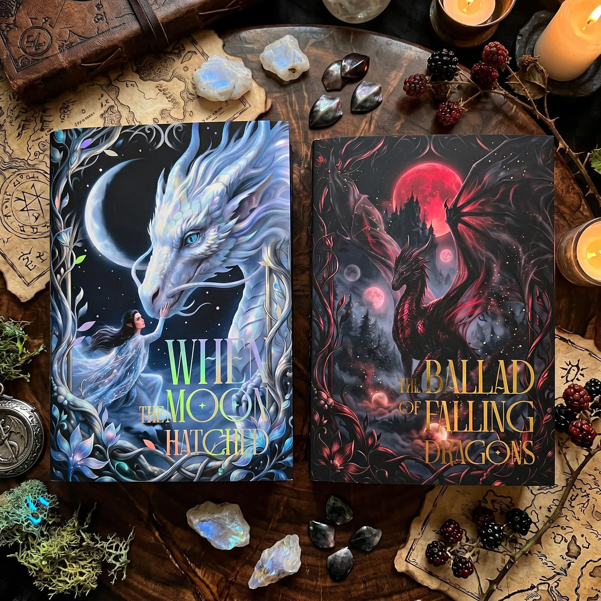 Dust Jackets for When the Moon Hatched &amp; The Ballad of Falling Dragons (I-II) CUSTOM FIT
