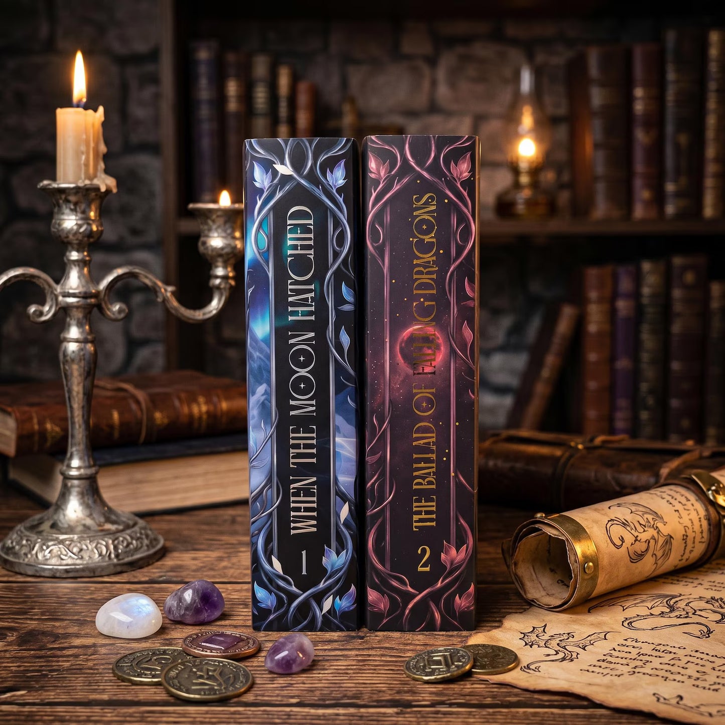 Dust Jackets for When the Moon Hatched &amp; The Ballad of Falling Dragons (I-II) CUSTOM FIT