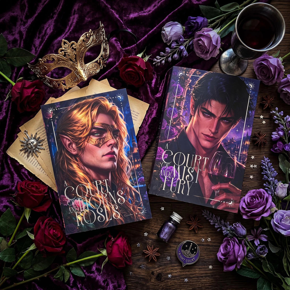 Dust Jackets for ACOTAR series (I-V) CUSTOM FIT