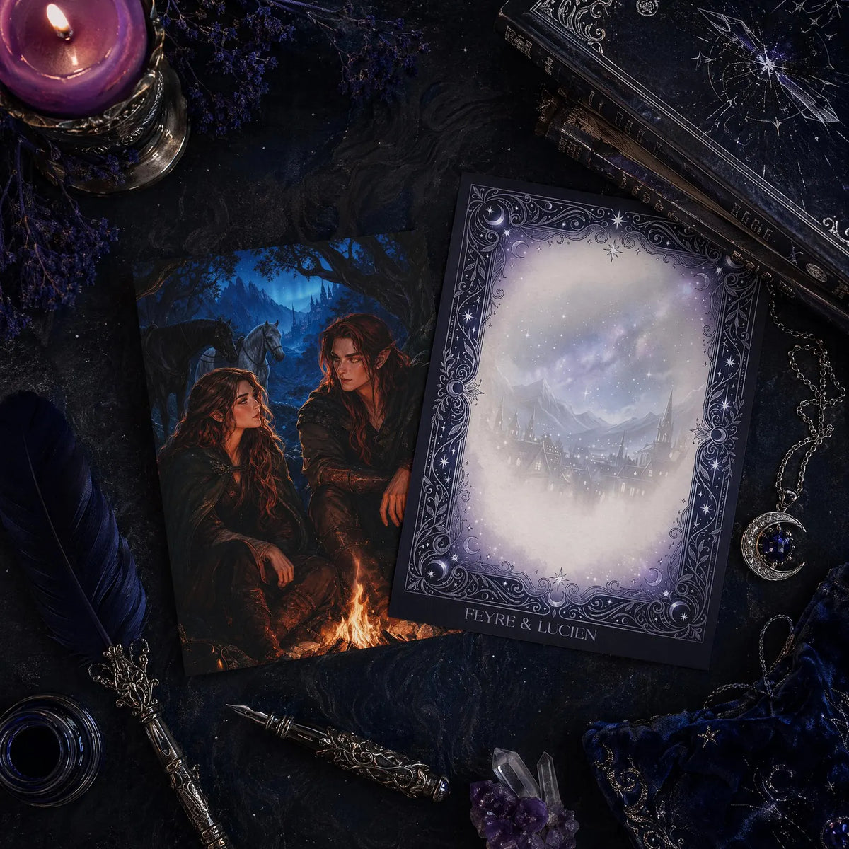 Set of 4 ACOTAR Art Postcards
