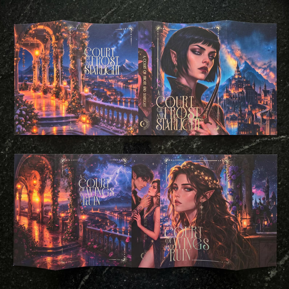 Dust Jackets for ACOTAR series (I-V) CUSTOM FIT