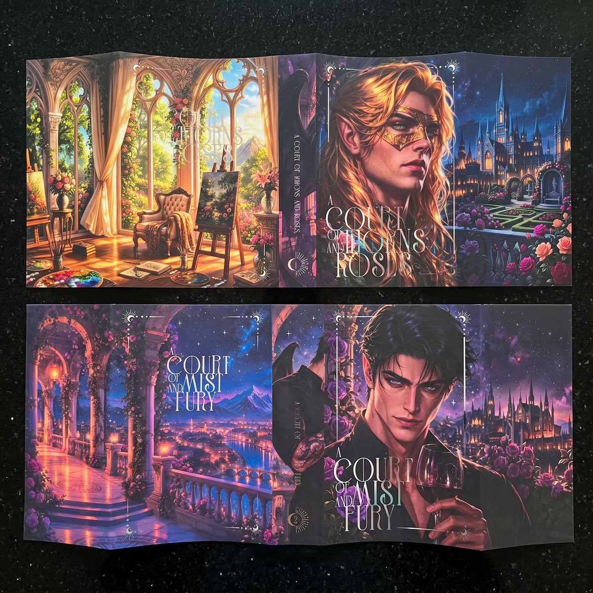 Dust Jackets for ACOTAR series (I-V) CUSTOM FIT