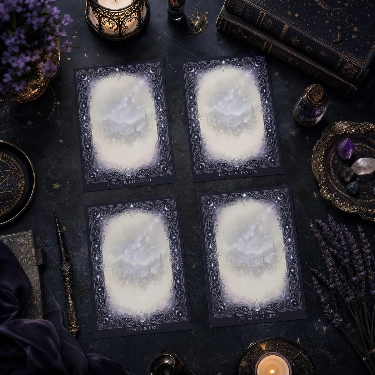 Set of 4 ACOTAR Art Postcards