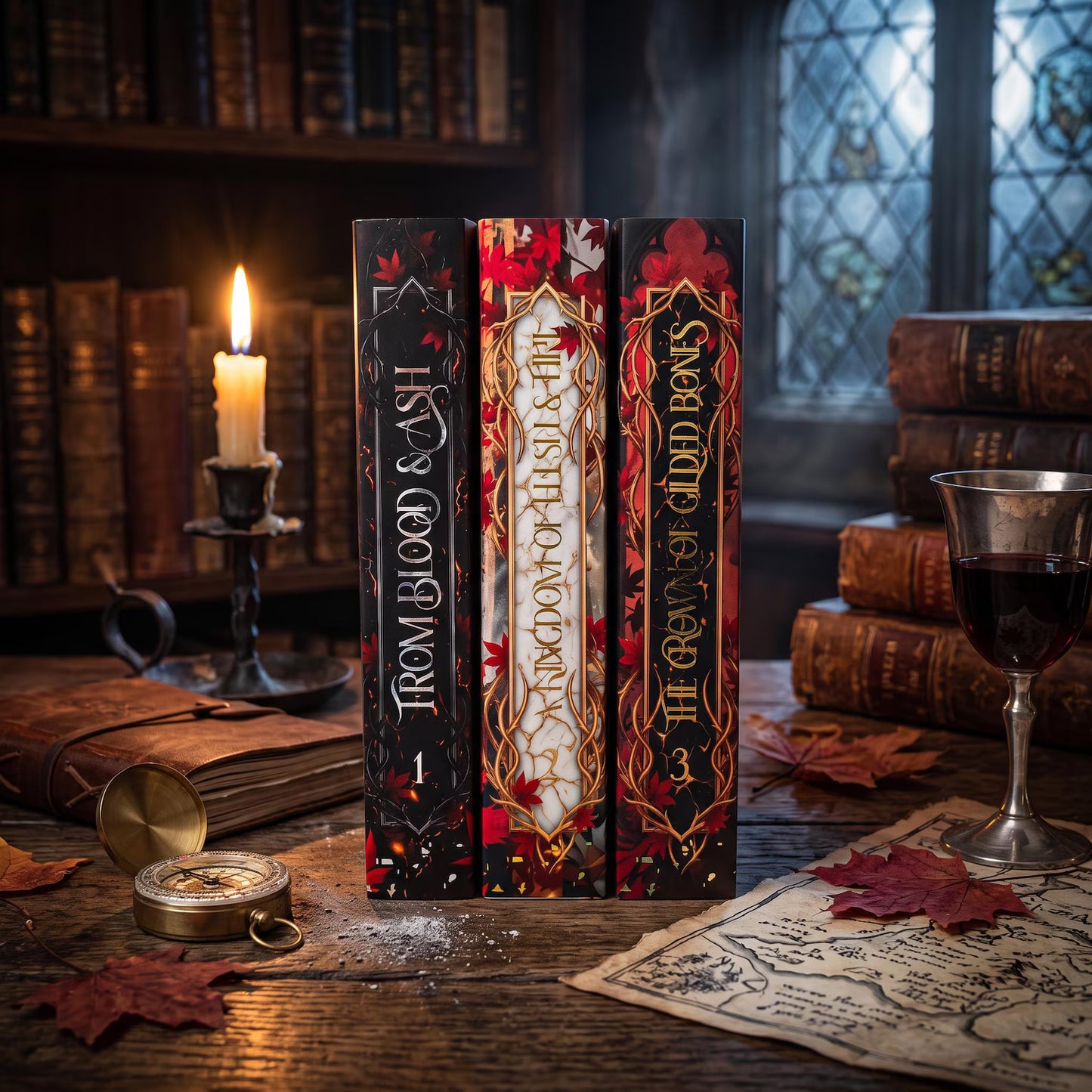 Dust Jacket Set for From Blood and Ash Series (I-III) CUSTOM FIT