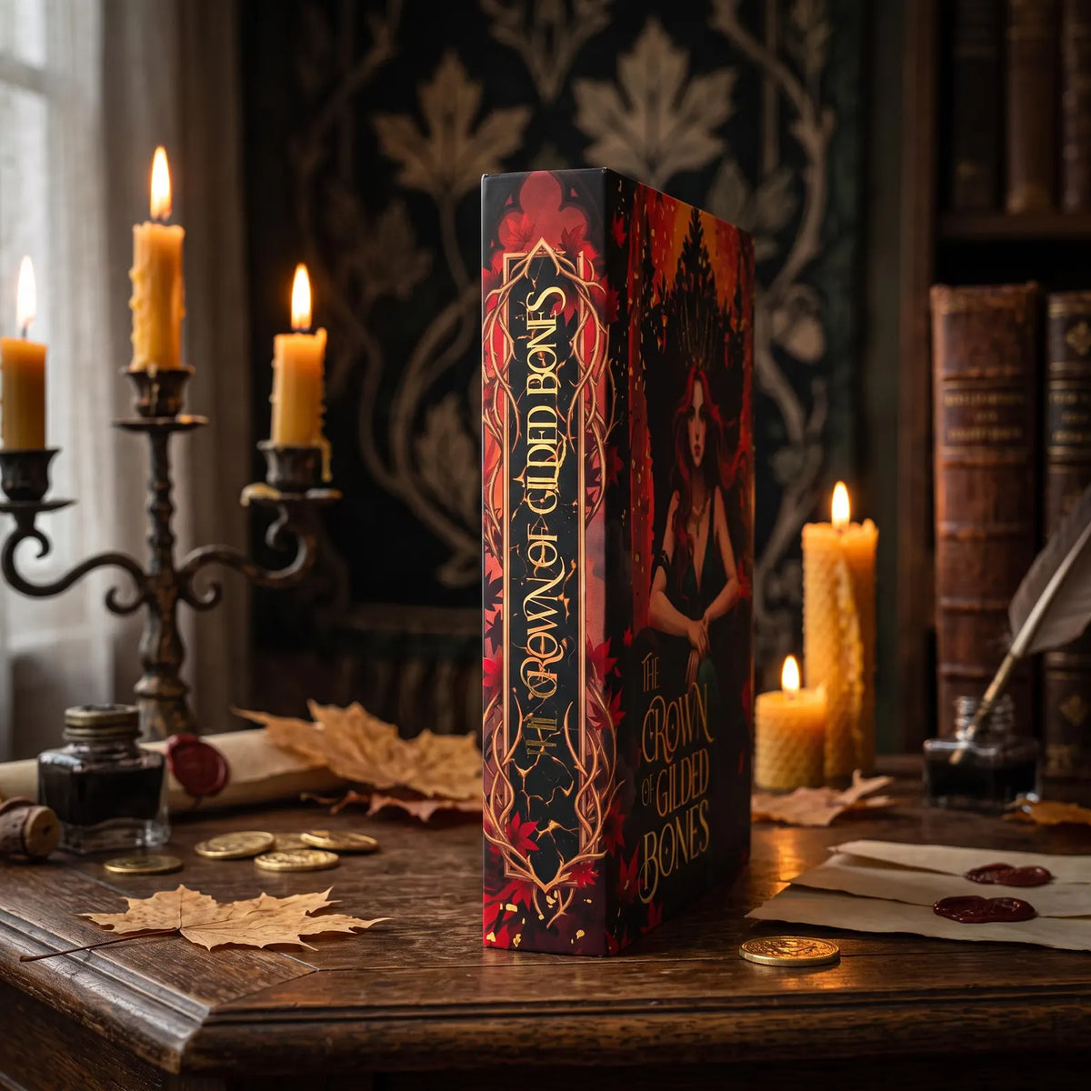 Dust Jacket for The Crown of Gilded Bones (III) CUSTOM FIT