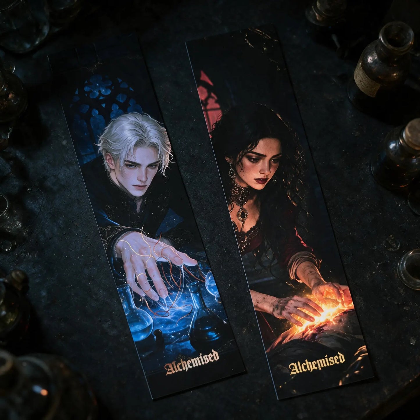 Alchemised double-sided Bookmark