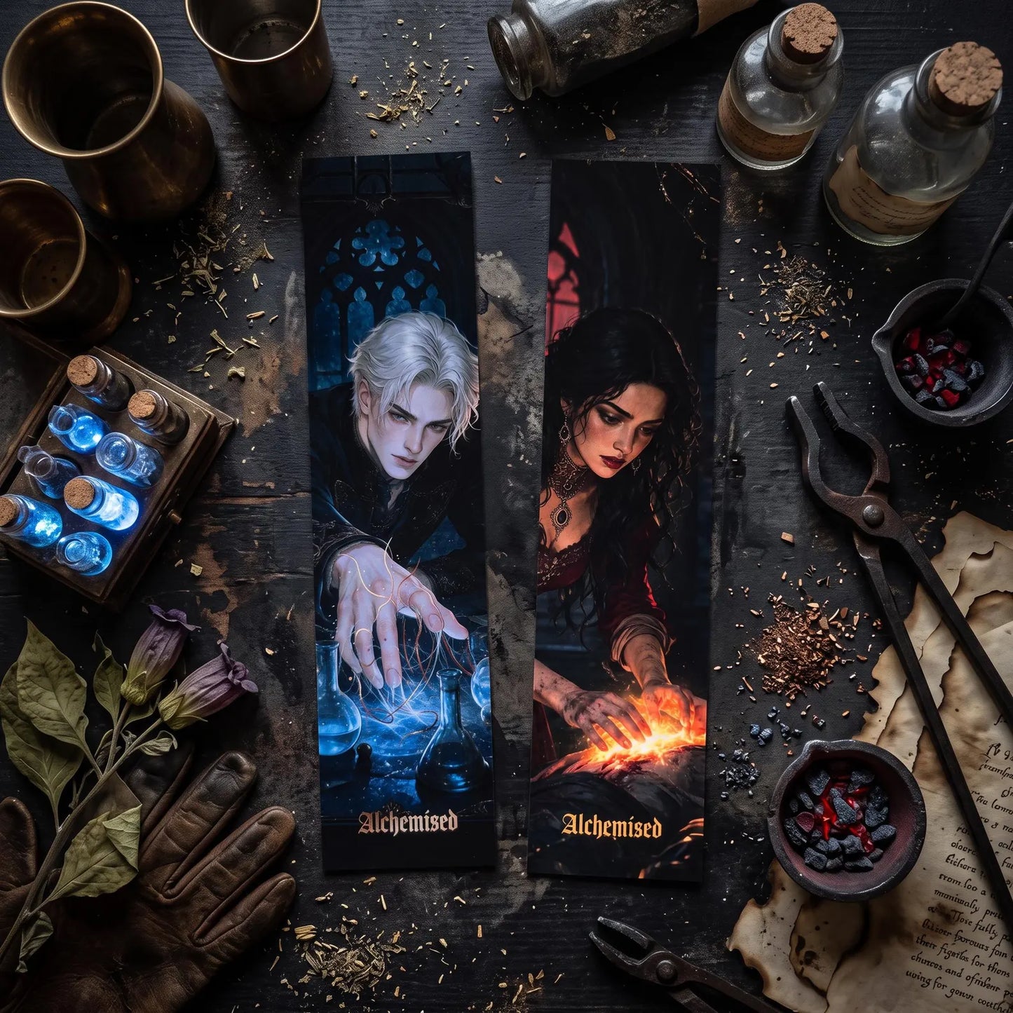 Alchemised double-sided Bookmark