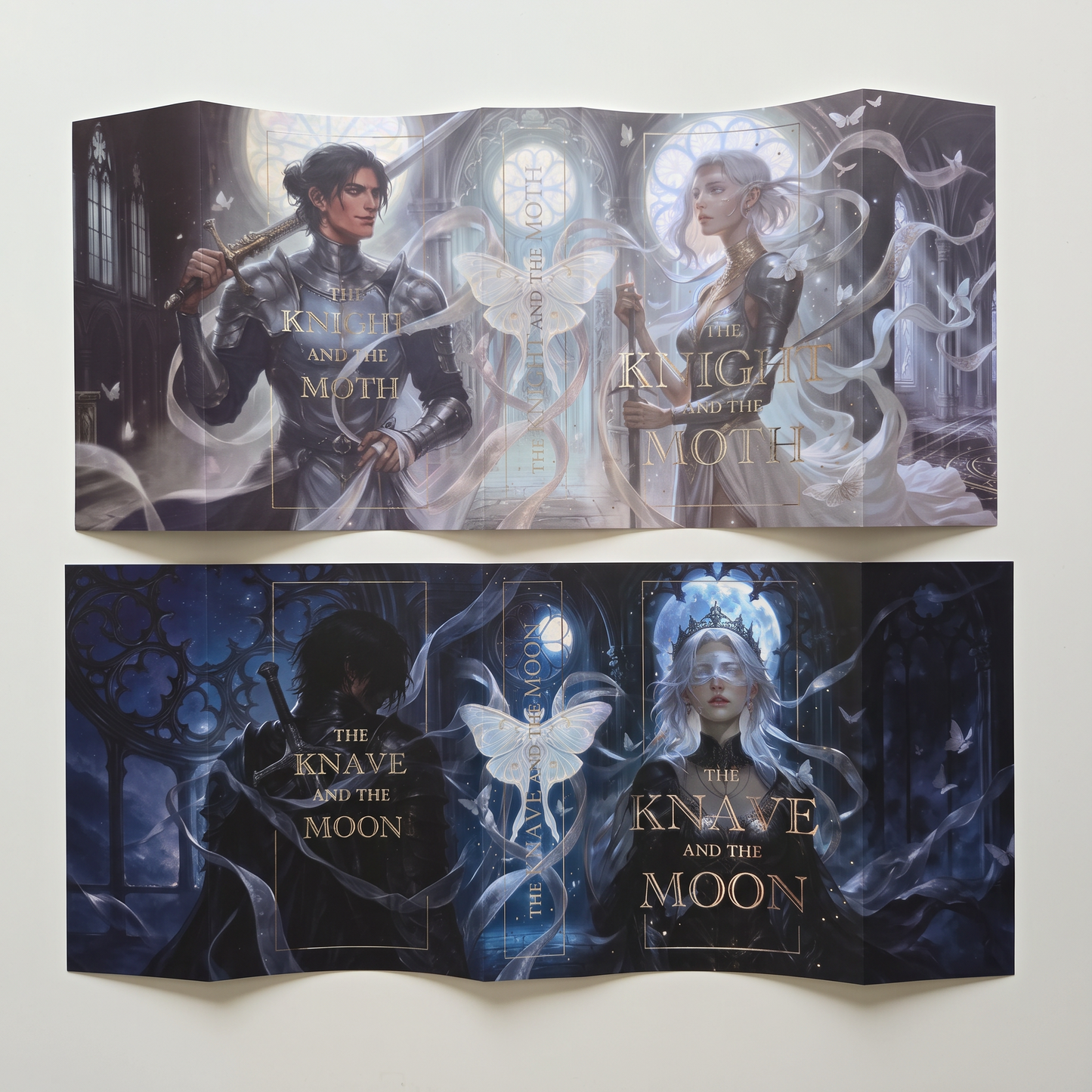 Dust Jackets for The Knight and the Moth & The Knave and the Mooon (I-II) CUSTOM FIT